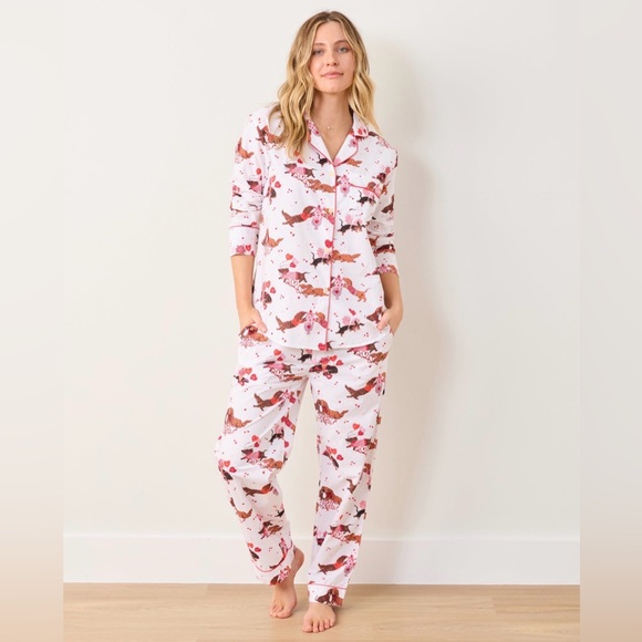 Printfresh Other - Printfresh Dachshund Date - Long PJ Set - Cloud - 5X